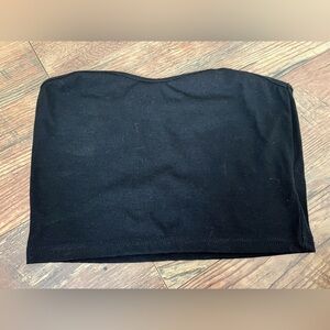 ROMWE Black Ribbed Skirt